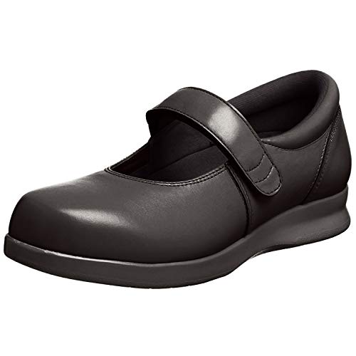 Drew Shoe Women's Bloom II Comfortable Mary Jane Stretch Shoes for Women with Extra Depth Black Calf 7.5 WW US