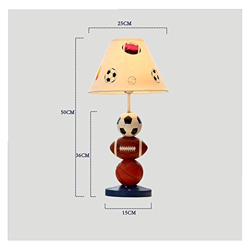 Homelavafans Fashion Basketball & Football & Soccer Styling Sport Style Table lamp (Printed Lampshade)