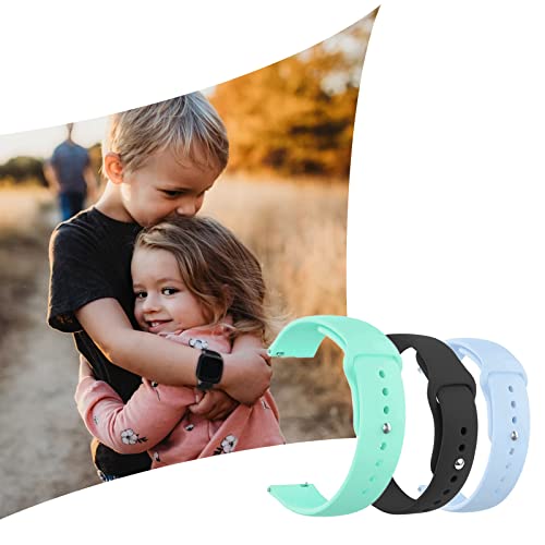 Bracelet SyncUP enfant anti-irritation, pack de 3 rechanges souples en silicone durable