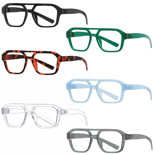 Eyekepper Reading Glasses Men 1.50 Readers for Women 6 Pack Pilot