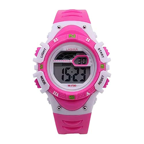 Reloj despertador multifunción para estudiantes, deportivo, reloj electrónico analógico para niñas, A, talla única