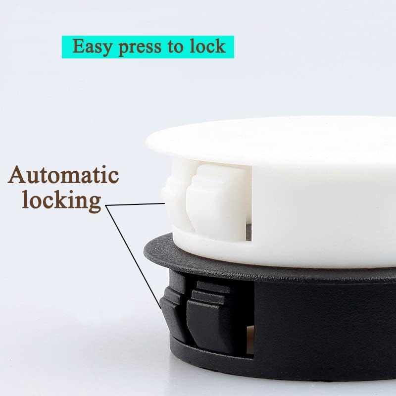 Miniatura 3 de 155 tapones de plástico para agujeros de gabinete, tapones para agujeros de rosca, tapones de agujero de plástico, tapones de orificio de bloqueo a