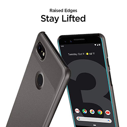 Image of Spigen Thin Fit Back Cover Case Compatible with Google Pixel 3 (Poly Carbonate | Graphite Gray)