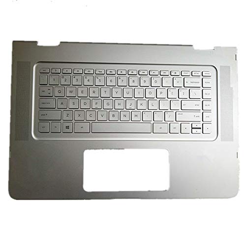 Coque C argent et clavier d'ordinateur portable HP Spectre 15-AP robuste