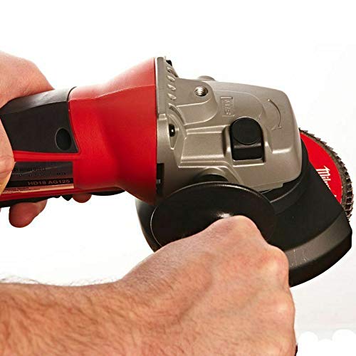 Molinillo de 18 V Milwaukee HD18AG con batería 5 Ah y disco de corte 5