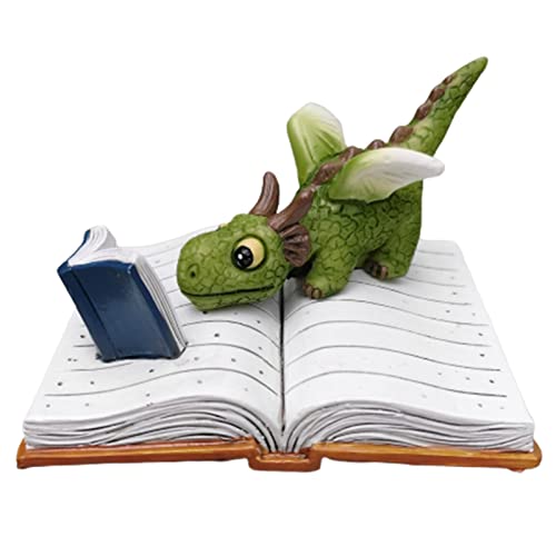 Wynott Fairy Garden Dragon - Top Collection Miniatures Dragon | Top Collection Resin Miniature Fairy Garden And Terrarium Statue, Mini Collectible Fantasy Figurine #TOP6