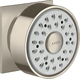 5 l/min hansgrohe Seitenbrause 1 jet Rosette eckig; Farbe: Brushed Nickel