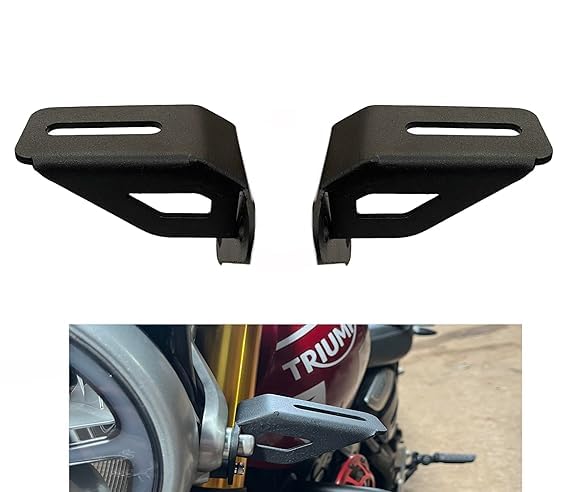 Image of Fog Lamp Mount Compatible with Triump Speed 400 (Black, Pack of 1)
