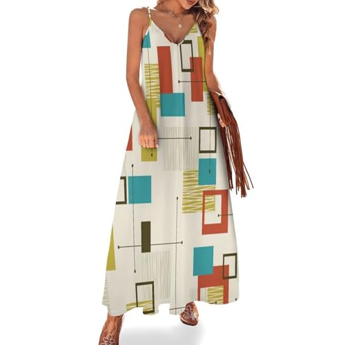 Robe d'été amérindienne longue pour femme avec col en V, la tendance mode de plage