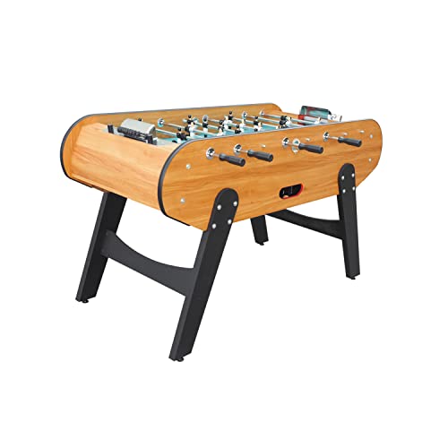 CONCEPT USINE - Futbolín de Madera Clara Flamengo | Diseño Moderno | Diseñado con Materiales de Calidad | Juego Ideas de Regalo Navidad | Dimensiones 168,1 x 74 x 98,8 cm | Juegos Familia y Amigos Cover
