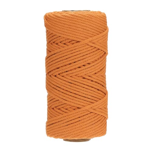 PATIKIL Cordão de macramê de 4 mm x 109 jardas, fio de macramê colorido de algodão macio, 4 fios tor