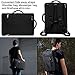 Black Convertible Laptop Bag Messenger 3-in-1 Bag for Surface Pro X 13