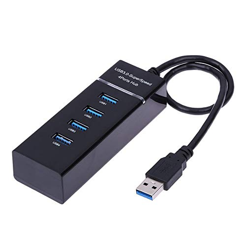 USB 3.0 HUB 4 Power USB poorten voor Windows Mac Linux Laptop Notebook 4 poorten USB Splitter USB naar USB Adapter Hubs (zwart)