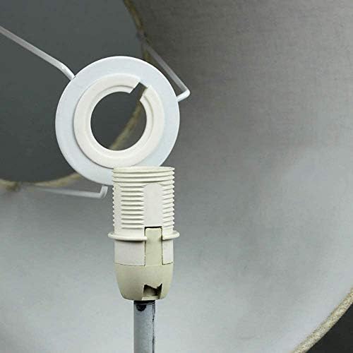 TXErfolg E27 to E14 Lamp Shade Reducer Ring Converter White Plastic Lampshade Reducer for Lamp Holders Desk Lamps Ceiling Lamps 12 Pieces