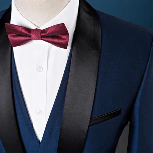 Men's 3 Piece Suit Set Elegant Solid One Button Single Breasted Party Blazer Vest Pants Slim Fit Comfortable Set2