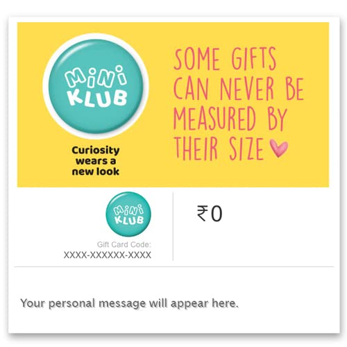miniklub | Flat 10% off | E-Gift Card | Instant Delivery | Valid at exclusive stores |1 Year Validity