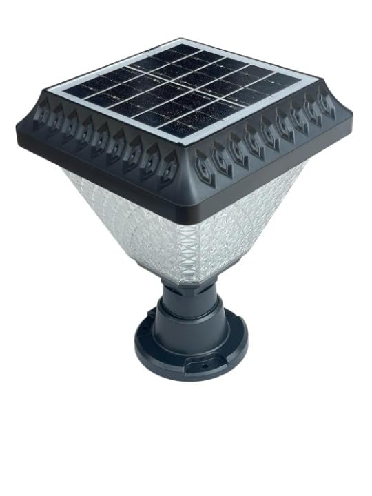 Image of kh Solar Main Gate Pillar Light 34LEDs, RGB Multicolour Modes (Cool White, Warm White, Warm, RGB), Remote Control, IP65 Waterproof ABS Outdoor Garden & Pathway Lighting (1Pcs)