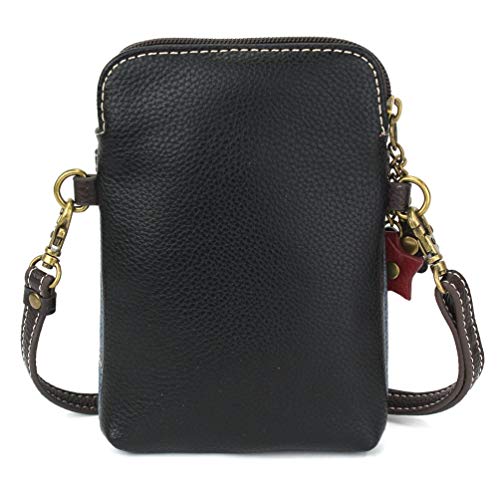 Chala Handbags T-Rex Cellphone Crossbody Handbag - Convertible Strap Blue 5" x 7.5" x 1"3