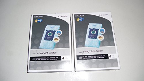 2 Box Electrolux Canister Vacuum Anti-Allergy Type S Bags Genuine Part # EL202F-4