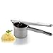 Virsus Schiacciapatate in acciaio inox 18/10, bicchiere con fori diametro 2,5 mm, passapatate manuale antiruggine lavabile in lavastoviglie per purè di patate, castagne, verdure, Made in Italy immagine