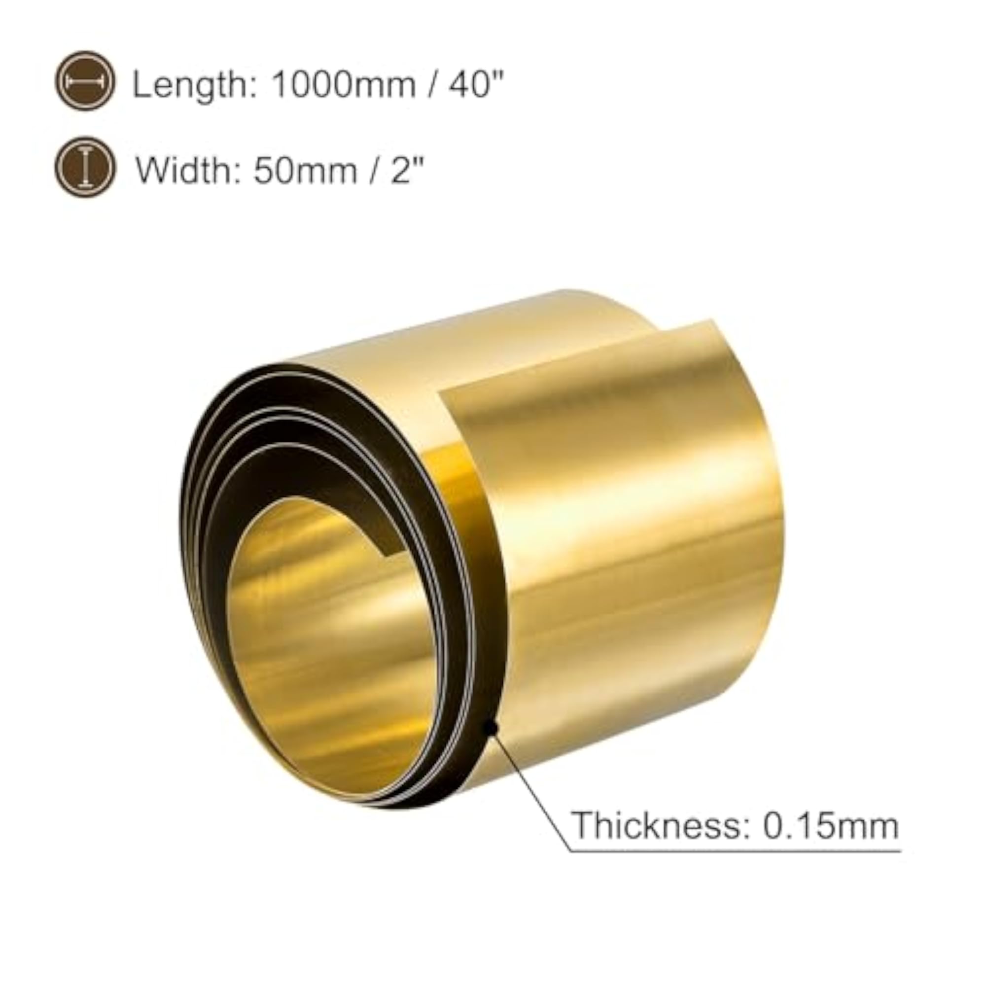 Brass Sheet Roll for Crafts and Repairs