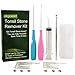 Airgoesin NEW VERSION 2 sets Lighted Tonsil Stone Removing Tool, with Box + 1 Stainless Steel Tonsillolith Pick + 1 Irrigation Syringe