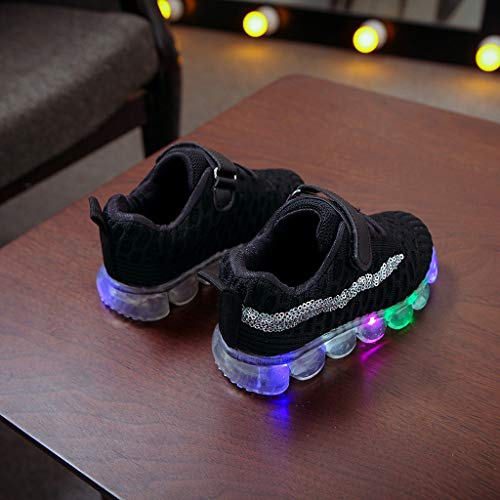 Sapatos infantis de Led Fit & Flare Versátil Brilhante Luminoso Casual Sapatos de Lazer Infantil Mac