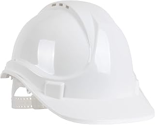 Blackrock White Hard Hat, Safety Helmet, For Construction, Mens Womens Unisex, Work Hats, Builder, One Size Adjustable Head Strap, HDPE Protection, UK/EU 2016/425 EN937:2012+A1:2012