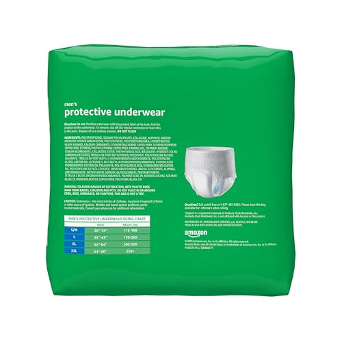 Image of Amazon Basics Incontinence Underwear for Men, Maximum Absorbency, 2X-Large, 14 Count 1 pack