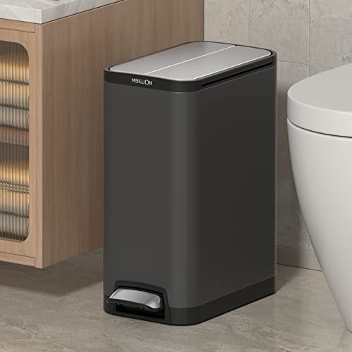 Caneca de basura rectangular Mbillion 38 L acero inoxidable miniatura 2