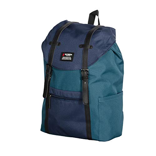 Olympia Duke 16  Urban Backpack, TEAL+NAVY, 16 inch