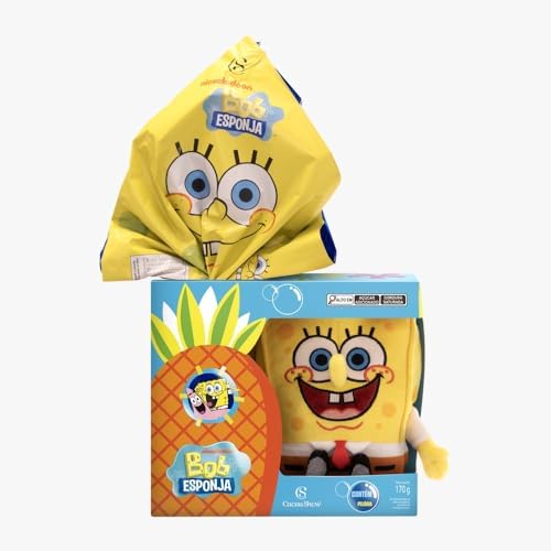 Ovo de Páscoa Pelúcia Bob Esponja Cacau Show 170g