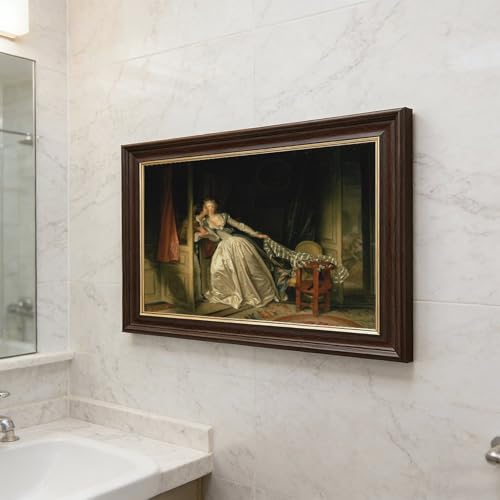Tableau Le Baiser Dérobé Fragonard - Solution déco murale prête à poser pour grand mur