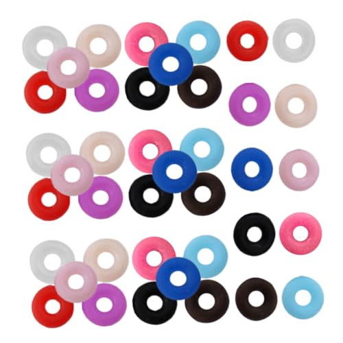 Zerodeko 100pezzi Arresto in Gomma Per Creazione Gioielli Accessori Fai Da Te Per Braccialetti e Collane Fermagli Antiscivolo Pervori Artigianali e Materiali Per Gioielli