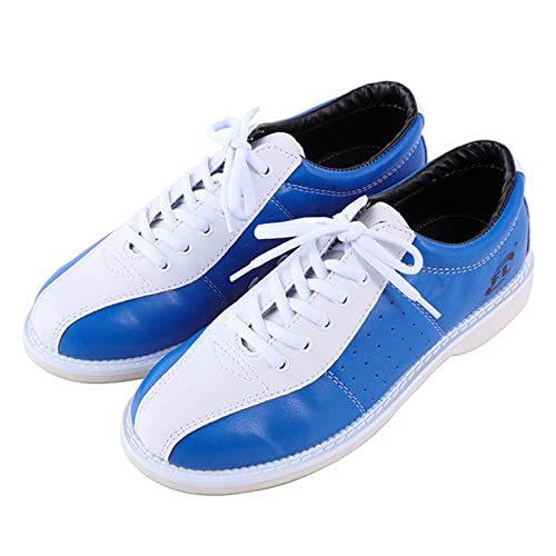 ZUNKY Unisex Bowling -Schuhe Weit Sitzende Rasenschalen -Trainer Leichte Schalen -Turnschuhe,Blau,43 EU