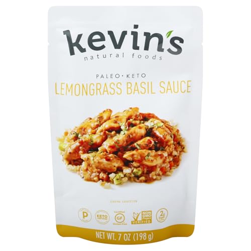 Kevin's Natural Foods Lemongrass Basil Sauce 7 oz (Pack of 12)