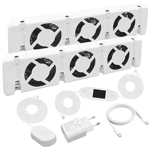 Ventilatore per Radiatori Duo-Set, Intelligente Ventilatore per Termosifone, Ventole per Termosifoni...
