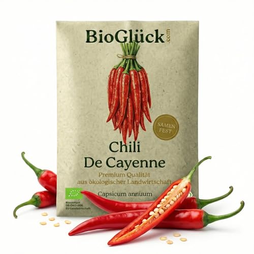 BioGlück Bio-Chilisamen De Cayenne