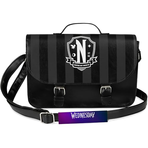 Wednesday Crossbody, Shoulder Bag, Purse for Girls, Teens Small Travel Essentials Cute Sling Bag, Mini Fashion Accessory, Coin Purse Gifts for Girls
