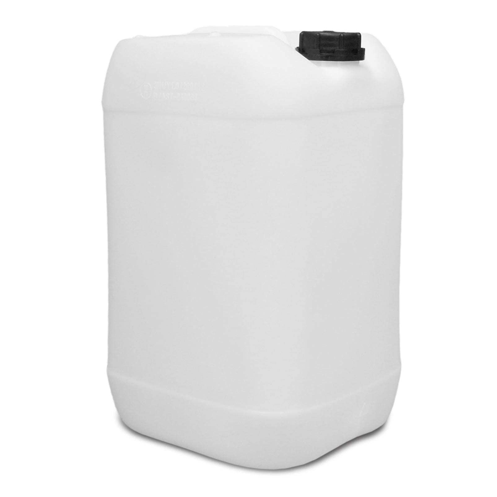 plasteo® 3er Stück Set: 25 Liter Getränke- Wasserkanister Natur mit Hahn, Schraubdeckel und flexiblem Ausgießer (DIN 61) | Lebensmittelecht | Tragbar | Indoor und Outdoor | BPA Frei