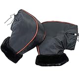 【Fácil de instalar】 Cómodo y cómodo, sin comprometer el freno. El fuerte diseño de cordón en la apertura permite instalar o quitar los guantes integrados sin herramientas.