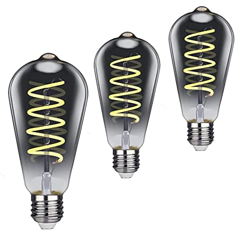 ST64 Vintage Edison Light Bulb LED 4W Equivalent 40W LED Edison Bulb Dimmable Warm 2700K Antique Style Filament Light Bulbs Cover