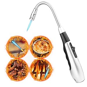 Kaars Aansteker 360 ° Flexibele Nekaanpassing Vlam Gas, Kaarsaansteker, Jet Lighter Kaars Lange Butaan Aansteker, Flexibele Nek Aansteker voor Kaarsen Campinggrill Gasfornuizen Koken
