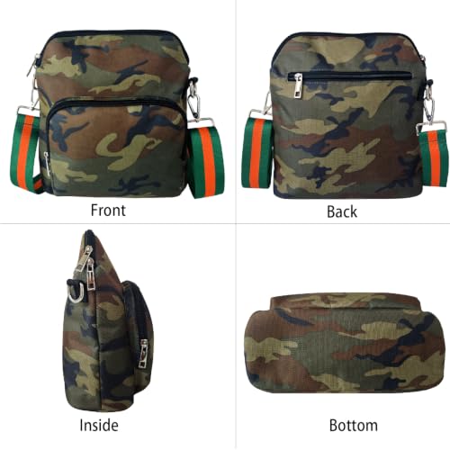Image of Dyalsa Small Crossbody Bags for Women Canvas /PU Mini Crossbody Purse, Shoulder Bag Traveling Workout