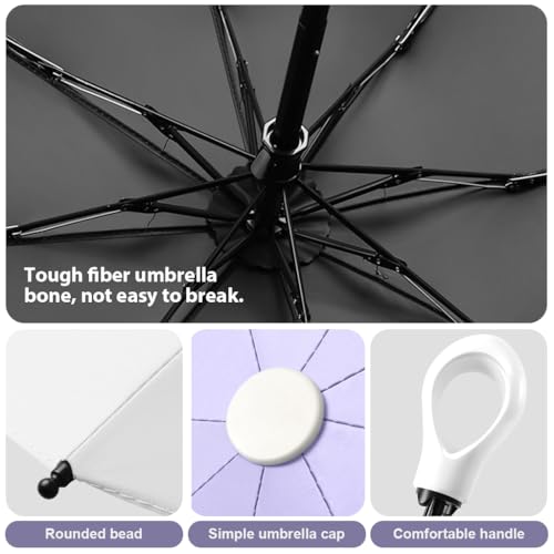 Image of PALAY Mini Sun Umbrella UPF 50+ Sun Protective Sun Umbrella with Black Liner 6 Strong Ribs Design Fashion Outdoor Folding Umbrella Travel