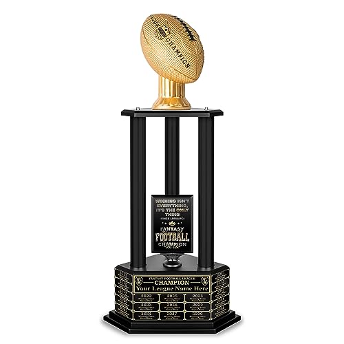 Image of TrophySmack 19-Year Perpetual Fantasy Football Trophy, Custom Engraved