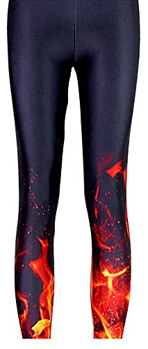 Image of QZUnique Leggings for Women, Halloween Full-Length Printed Legging Footless Elastic Yoga Pants, Regular and Plus Size