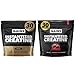 Gains in Bulk Intantized Creatine Bundle, Soluble Pre Workout Powder, Supports Muscle Building, Strength and Performance, Unflavored and Raspberry, 60 Servings
