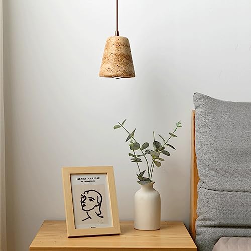 Lámpara colgante de mármol E27 con cabezal individual de iluminación decorativa 3