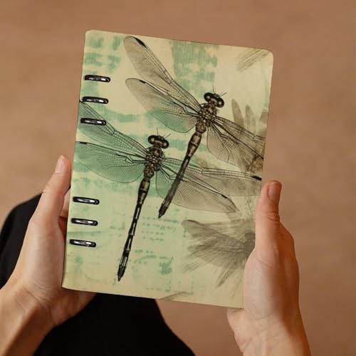 Cuaderno vintage A5 de libélulas para organizar tus días con estilo 7